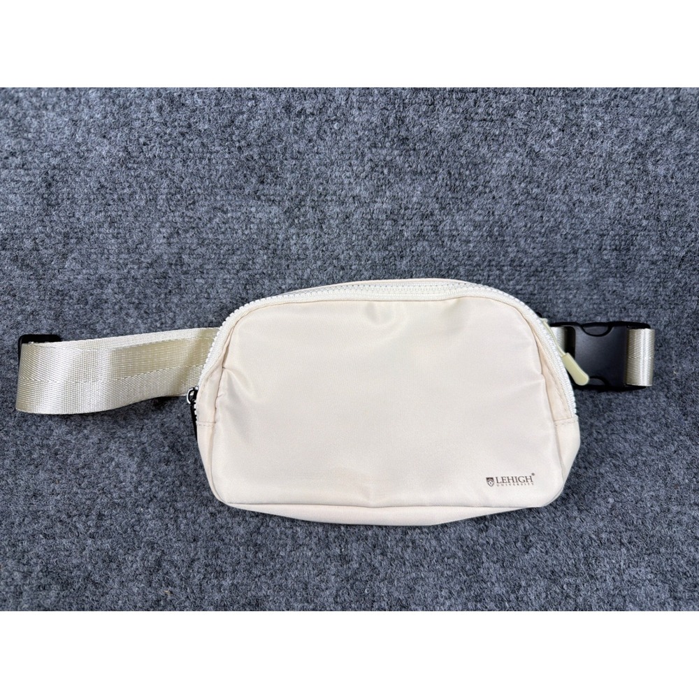 Lehigh University WB100 Nylon Logo Belt Bag Cream Fanny Pack Waist Bag